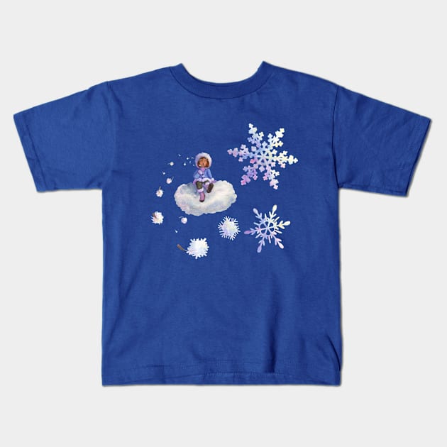 A Wish For Snow Kids T-Shirt by artbypeluso